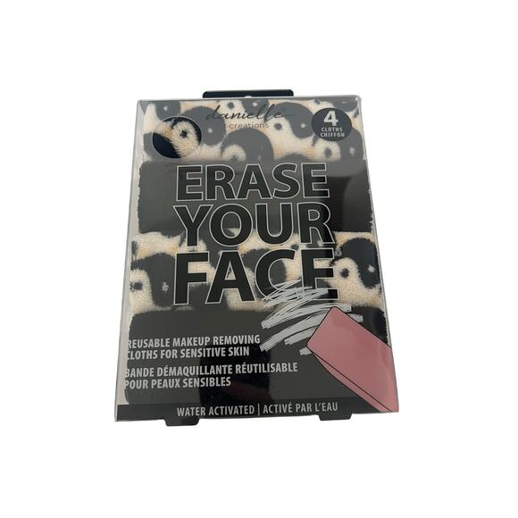 NEW Danielle Creations Erase Your Face Reusable Makeup Cloths Multicolor - Picture 2 of 7
